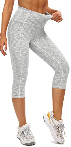 Iuga Capri Leggings For Women With Pockets High Waist Yoga Pants Workout Capri Leggings With Pockets For Sports Running #TOP1