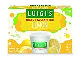 Luigi's Real Italian Ice, Lemon, 6 Ounce, 6 Count (Frozen)