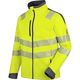 WÜRTH MODYF Warnschutz Softshelljacke Neon – hochwertige & reflektierende Arbeitsjacke in Größe XL – winddicht, atmungsaktiv & wasserabweisend (8.000 mm WS)| Gelb