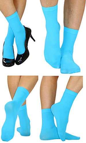 Image of ToBeInStyle Women's Pack of 6 or 12 Fashion Printed Crew Socks
