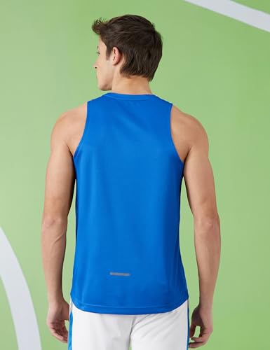 Image of Amazon Brand - Symbol Men's Polyester Color Block Active Regular Fit Sports | Round Neck | Sleeveless T-Shirt