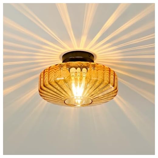 Vintage Mid Century Semi Flush Lighting