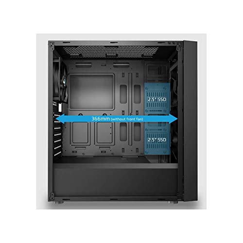 Aerocool QUARTZ - Scatola gaming per PC,ATX,vetro temperato,7 slot di espansione