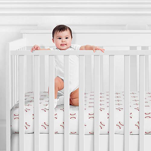 Sweet Jojo Designs Baseball Americana Jersey Crib Sheet #TOP27