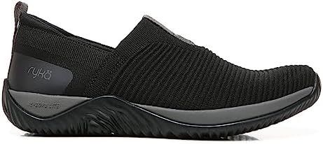 Ryka Women's Echo Knit Slip-On Sneaker Black/Grey 6 M | Image 1