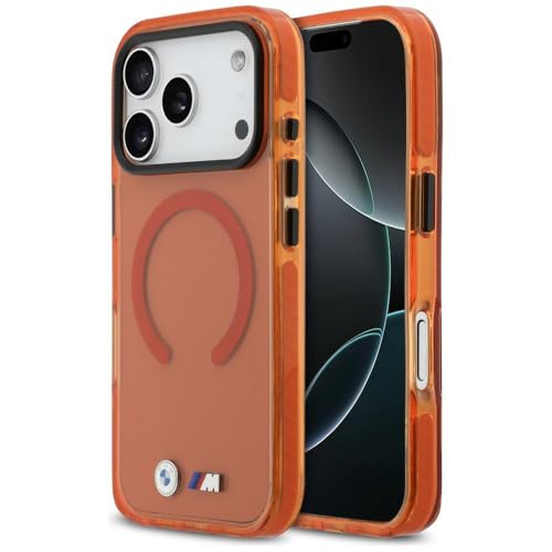 Coque de luxe BMW M iPhone 17 Pro logo métal CG