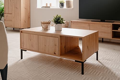 möbelando Couchtisch >Korsika< (BxHxT: 100x43x60 cm) in Dekor Artisan Oak