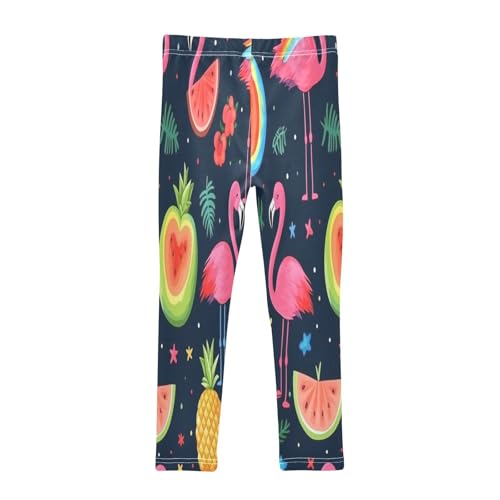 Toddler Girls Leggings Printed Yoga Pants Leggings Love Peach Flamingo for Kids2