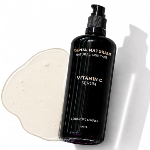 Serum Vitamina C • 100ml +Ácido Hialurónico +Vitamina E • 6-Veces sérum facial antioxidante ✓ 100% Vegano&BIO ✓ Vitamina C pura, altamente dosificada y encapsulada para una piel limpia
