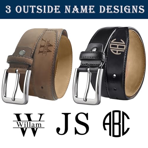 Qingxily Custom Belts for Men Personalized Leather Belt Engraved for Him Christmas Valentine's Day Anniversary Husband Gifts4