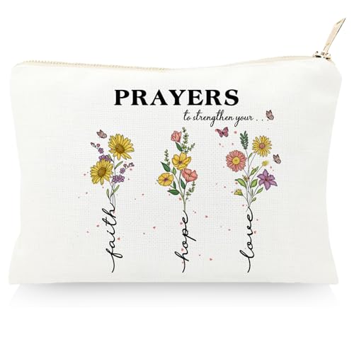 Divine Reflections: Christian Prayer Cosmetic Bag Makeup Bag - Ideal