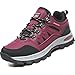 VTASQ Zapatillas de Senderismo Hombres Mujeres Impermeable Bajo Zapatillas de Camping Zapatillas de Deporte Respirable Zapatillas de Trekking Unisex Rojo Rosa 40EU