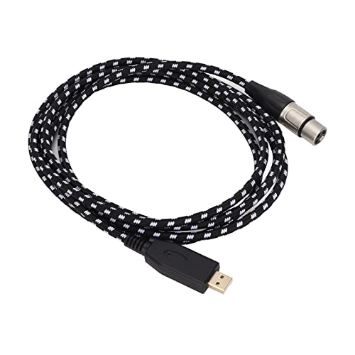 Yctze Cable de Micrófono USB, Cable Blindado de Cobre Libre de Oxígeno, Sonido Cristalino USB a XLR Hembra con Diseño sin Ruido, Ideal para Estudio, Presentaciones en y Grabación en PC
