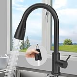 Wasserhahn K&uuml;che K&uuml;chenarmatur mit Brause Ausziehbar Mischbatterie K&uuml;che Hochdruck Sp&uuml;ltischarmatur K&uuml;che K&uuml;chenarmatur 360&deg; Schwenkbar G3/8 Edelstahl Armatur K&uuml;che 2 Spr&uuml;hmodus