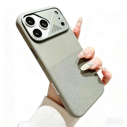 Coque silicone pour iPhone 17 Pro magnétique finition premium gris