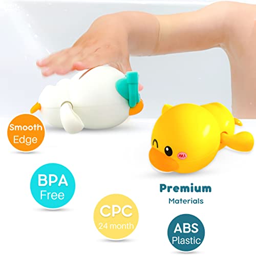 Marppy Toddler Bath Toys, Wind-Up Bath Toy Ducks For Toddlers Kids Boys And Girls, Swimming Bath Toys - Fun Bathtub Toys And Pool Toys For Toddlers, Baby Duck Bath Set And Water Toys #TOP4