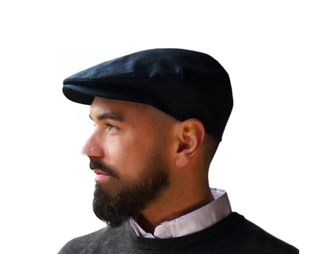 fqzilon Flat caps for Men Black Color Old Vintage Flat caps Pack of 1-picture-41