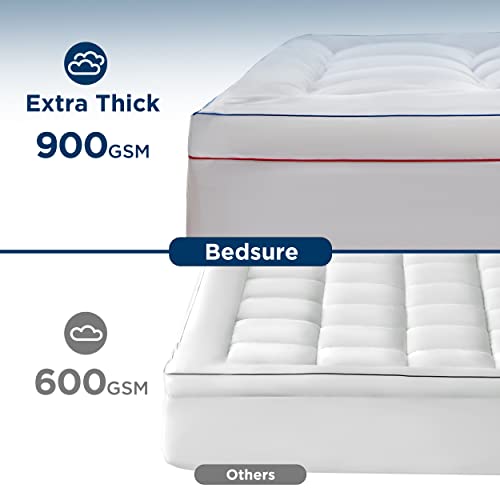 Bedsure Cobertura de colchão tamanho completo – Capa de colchão extra grossa refrescante com bolso p