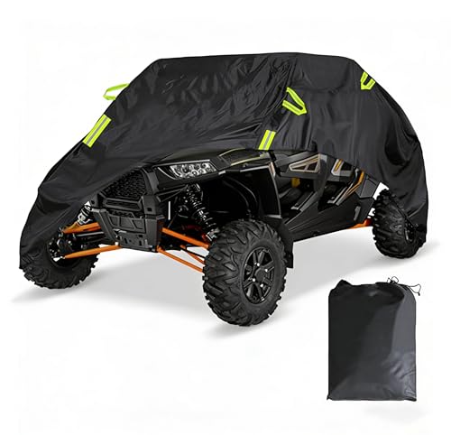 GHXYHTH UTV Cover for Yamaha Wolverine RMAX4 1000 2021-2026, Heavy Duty Quad Cover, Side by Side, All Weather Outdoor Storage, Windproof Straps Elastic Hem, Water-Resistant