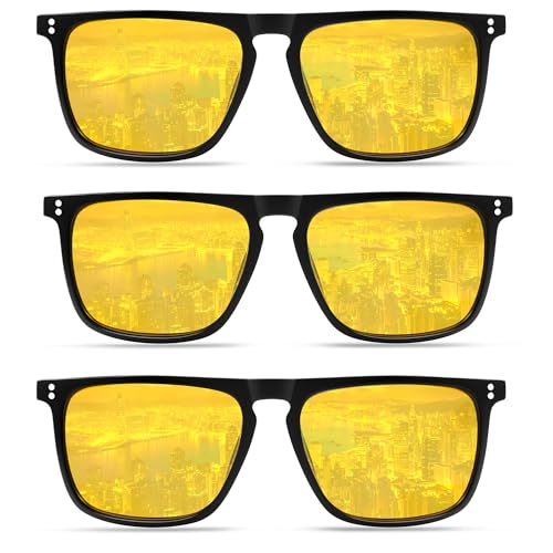 Image of VANLINKER Polarized Square Sunglasses for Men Women Dark Shades with UV Protection for Driving VL9748