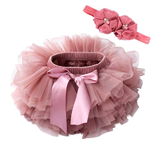 Asudaro Baby Girl Tutu-kjol Småbarn Princess Klänning Boll Festklänning Dansklänning med blomma Pannband Minikjol Balett Dans Performance Klänning Fotografi Rekvisita för 0-3 år