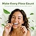 Ohm Earth’s Ohm Floss Refill – Natural Silk Dental Floss for Refillable Bamboo/Steel Holder, Candelilla Wax, 100% Compostable, Eco Oral Care, 109 yds/100m (2-Pack) Natural Mint