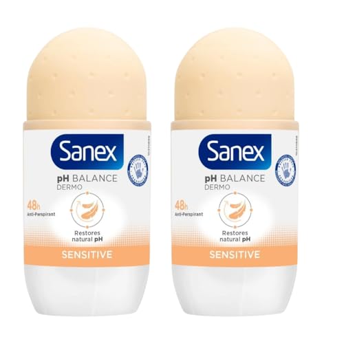 Sanex Roll On Dermo Sensitive Protezione delicata 48 ore di protezione con biglietto di ringraziamento Welari (confezione da 2)