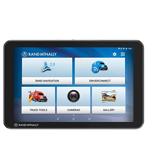 Rand McNally TND Tablet 85 8-inch GPS Truck Navigator with Built-in Dash Cam, Easy-to-Read Display and Custom Truck Routing (Renewed)