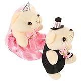 outside duo album Matières pelucheuses : fabriquées en peluche, ces peluches ours sont douces au toucher, résistantes et constituent une décoration idéale pour la saint-valentin