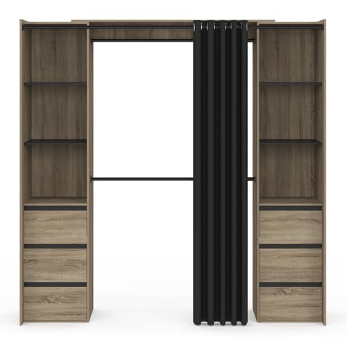 Dressing extensible double MERYL 120180 cm hêtre - vue 3