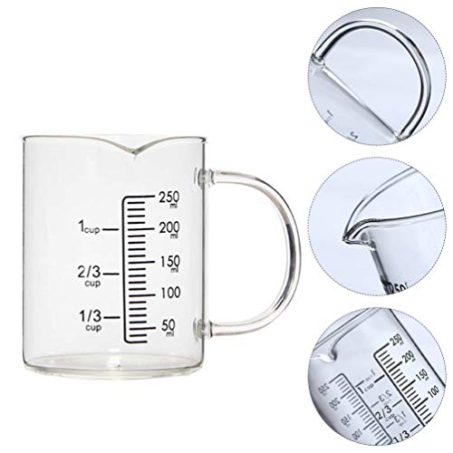 Copo de medição Cabilock para leite e café, leite e creme, jarro para leite e cozinha