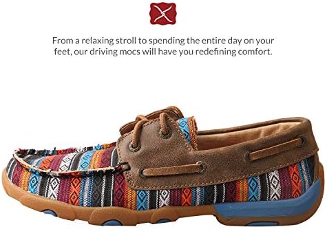Twisted X Women's Boat Shoe Driving Moc, Serape/Bomber, 8.5(M) | Image 2
