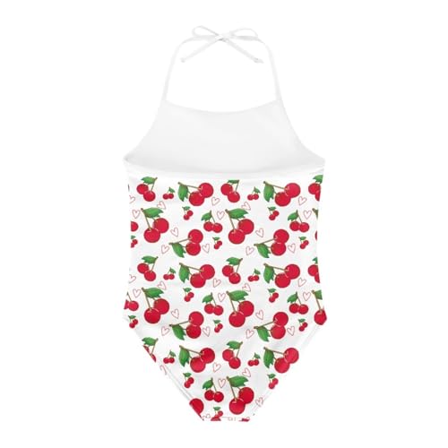 Image of Girls One Piece Swimsuit Summer Quick Dry Beach Sport Bathing Suit Halter Strap 1-10 Little Kids Toddler Swimwear