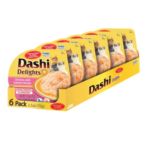 INABA Dashi Delights Lickable Cat Treats, Chicken Salmon, 6ct - image 1
