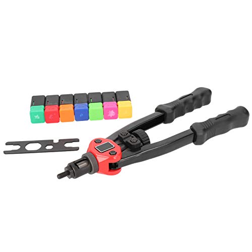Gearwell Hand Rivet Gun, Manual Riveter Tool, Rivet Nut Gun, BT605 Heavy Duty Riveter Set Iron Alloy, for Sheet Metal Repair and Assembly