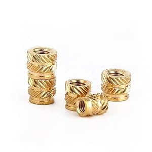 Yrthongxy 50PCS Messing Gewinde Einsatzmuttern YR