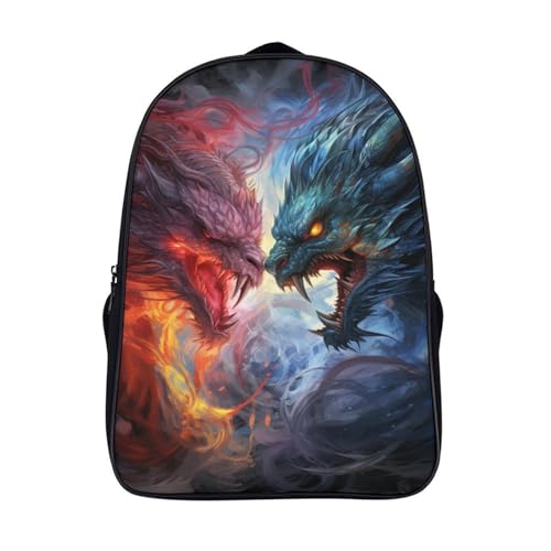 Mochila infantil 3D de dragón para guardería y preescolar con correa