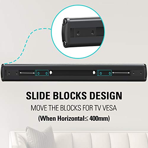 Mounting Dream Soundbar Mount With Easy Access Design For Sonos Beam, Soundbar Bracket With Sliding Block Fits Tv Up To Vesa 600X400Mm, Compatible With The Beam Constructed Of Duty Aluminum Profile #TOP3