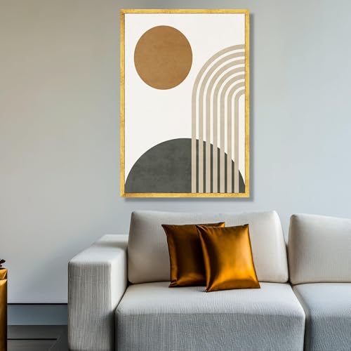 Affiches imprimées d'arches géométriques pour décorer un salon moderne