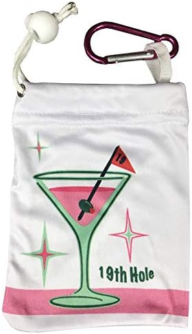 Giggle GolfMicrofiber Tee Bag with Golf Luggage Tag | Great Golf Bag Accessory