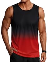 PINSPARK Herren Tank Tops Achselshirt Fitness Quick Dry Trainingshirt Sommer Outdoor Workout Funktionsshirt Rot L