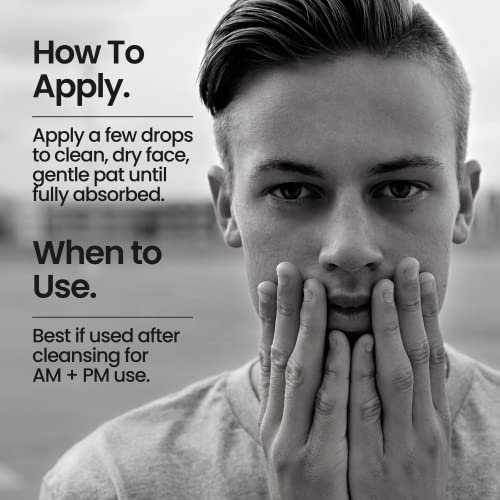 Natural Outcome Man Skin Supreme Moisture Serum Mens Serum I Mens Anti-Aging Day & Night Facial Serum I Advanced Moisture Serum With Hyaluronic Acid, Argan Oil & Vitamin E #TOP5