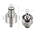 MRbrew Stainless Steel Carbonation Cap, 2 PCS Ball Lock Keg Post 5/16'' Beer Line Nipple Barb & CO2 Coupling for Soda Drink, PET Bottles Counter Pressure Bottle Filling Cap with Gasket &O-Rings