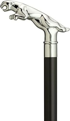 AnNafi Caña unisex negro metal cromo acabado mango madera eje