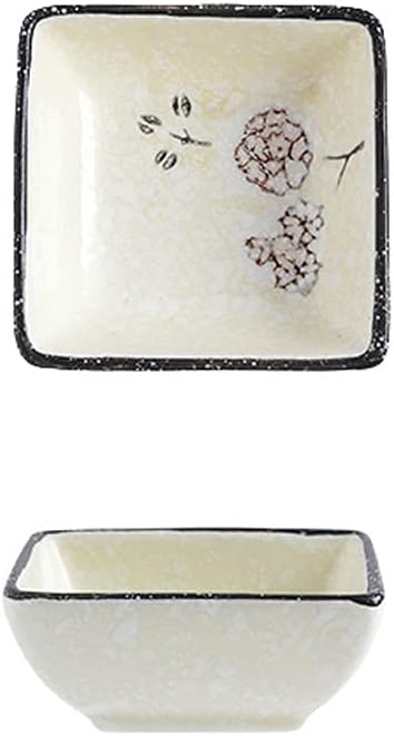 Ice Cream Porcelain Bowl-Snack Bowl Dessert Salad Bowl for Microwave Oven Dishwasher Refrigerator 4 Pieces (Color : B) (A)