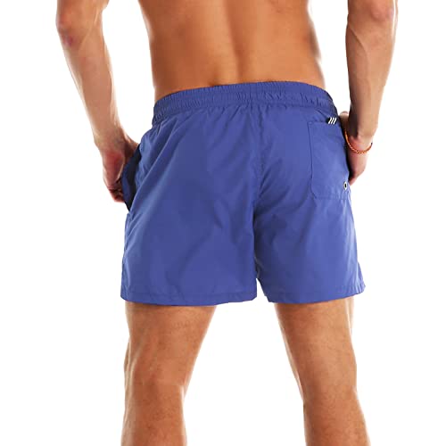 Image of YnimioAOX Men Swim Trunks Quick Dry Beach Shorts Mesh Lining