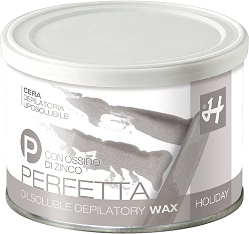 Holiday Depilatori | Cera Depilatoria Liposolubile PERFETTA all'Ossido di Zinco 400 ml (1 Barattolo)