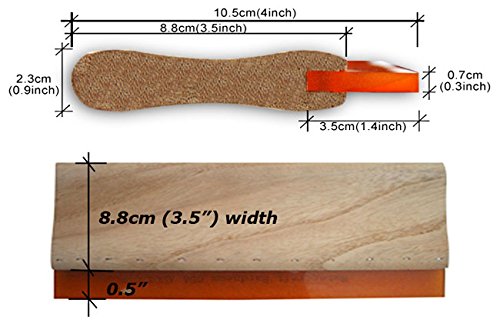 4 Pcs Silk Screen Printing Squeegee Ink Scraper 6.3" / 9.4" / 13" / 18" Scratch Board 75 Durometer #TOP1