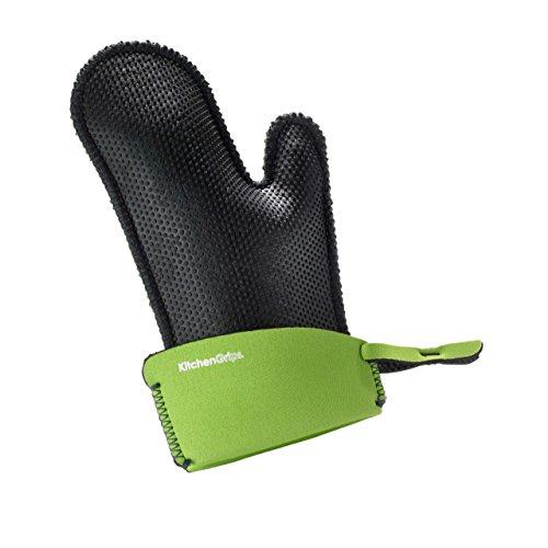 Kitchen Grips Chef's Mitt, Small, Lime/Black