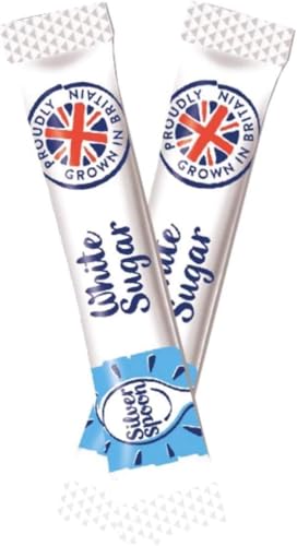 Silver Spoon White Sugar Stick Sachets 300 × 2g (Total 600g)| Portion-Controlled Sugar Sticks | Perfect for Tea Coffee & Catering |Hygienic & Individually Wrapped